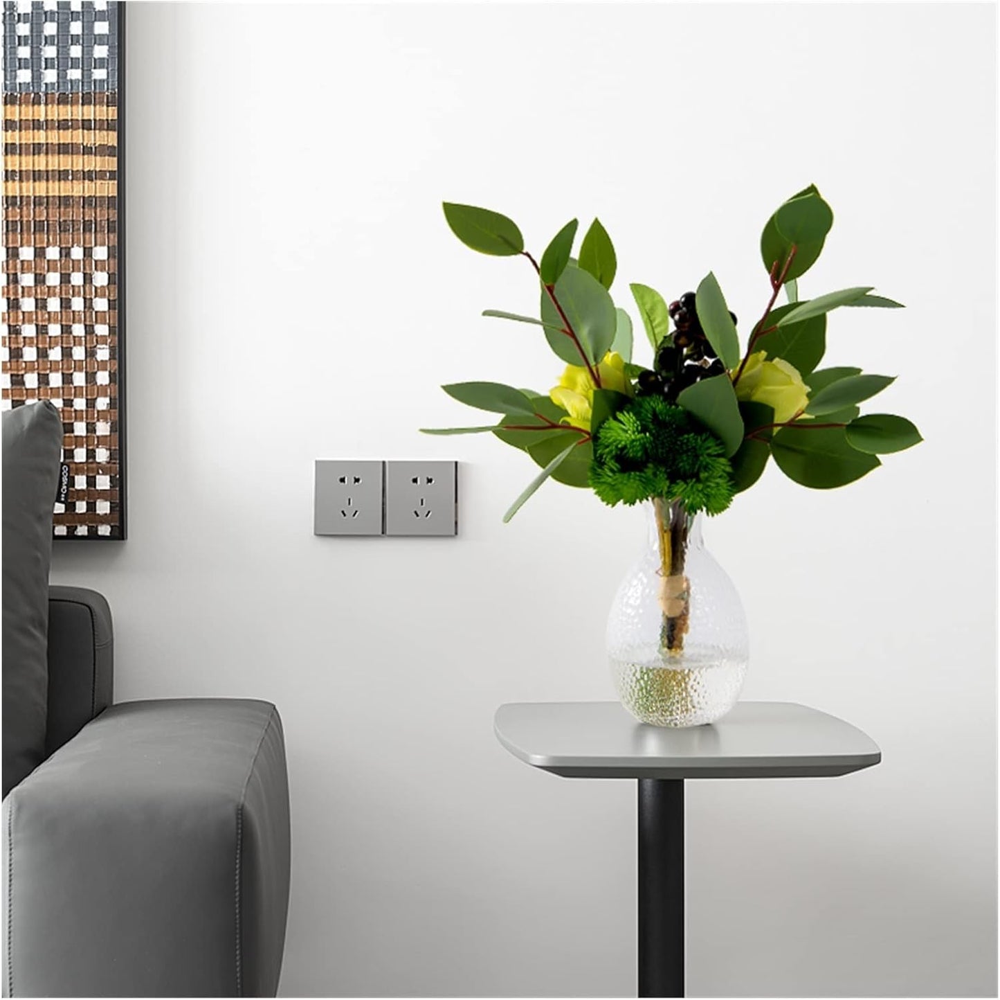Artificial Silk Flower Bouquet, Realistic Fake Flowers for Home, Living Room, Table & Decorative Floral Arrangements