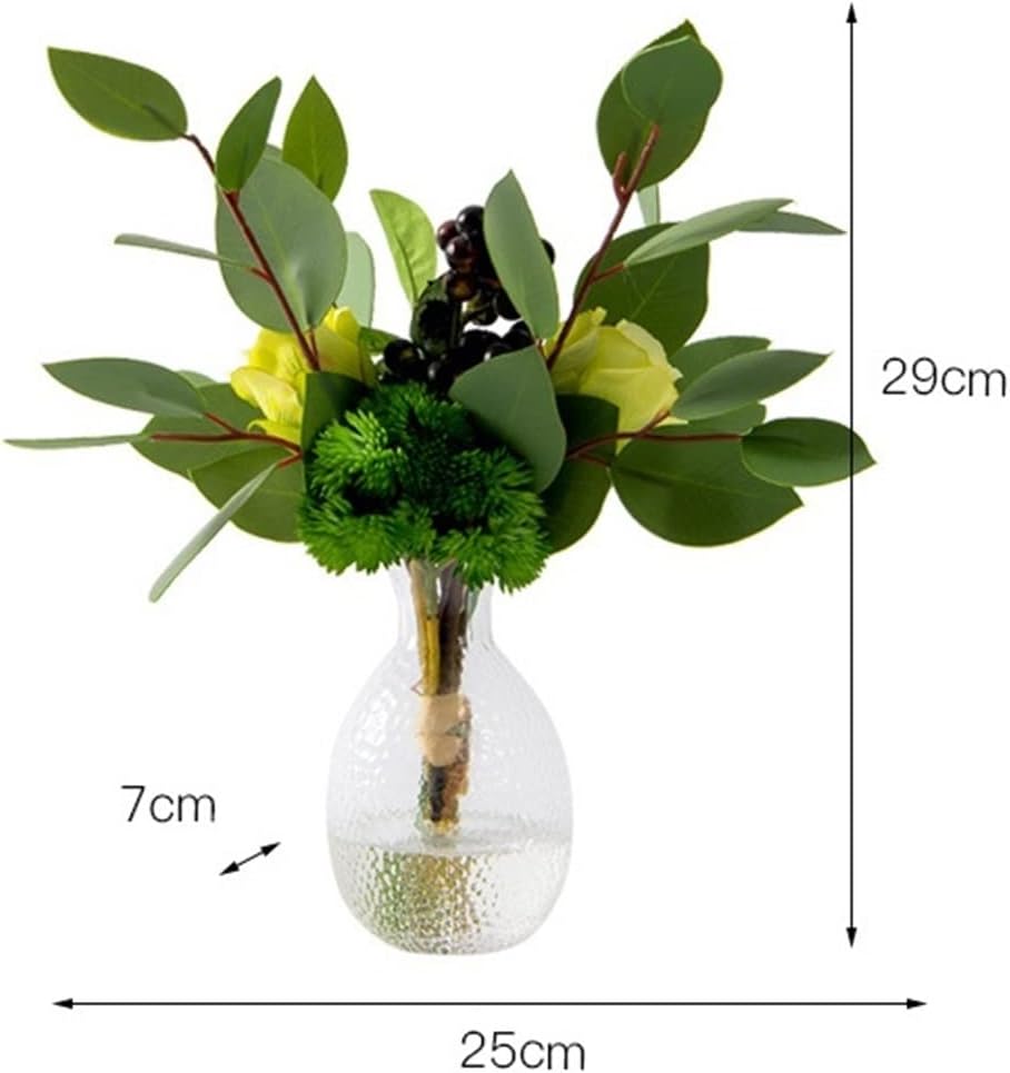 Artificial Silk Flower Bouquet, Realistic Fake Flowers for Home, Living Room, Table & Decorative Floral Arrangements
