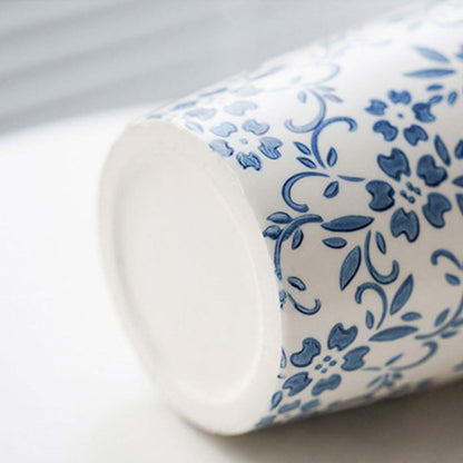 Retro Ceramic Vase for Home Decor, Elegant Flower Vase for Living Room, Entryway, Tabletop & Modern Interior Floral Arrangement (Medium Size)